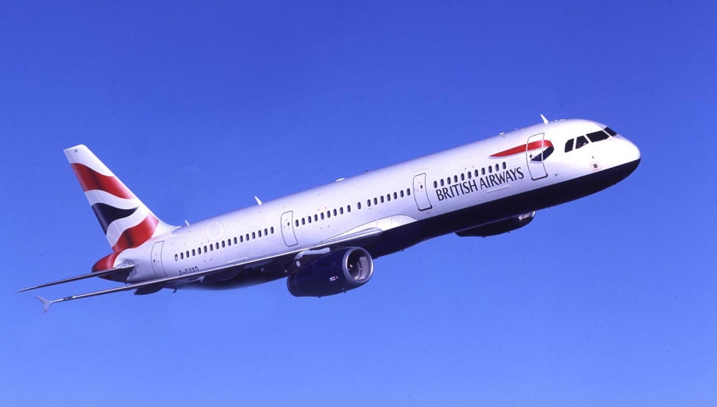 British Airways airplane inflight