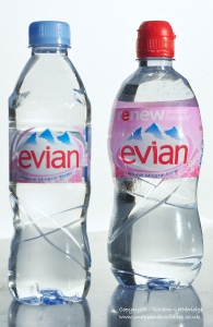 Evian water