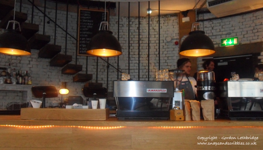 The coffee bar at Shoreditch Grind