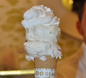 Gelato stacked high. What a perfect way to end the Bari street food tour
