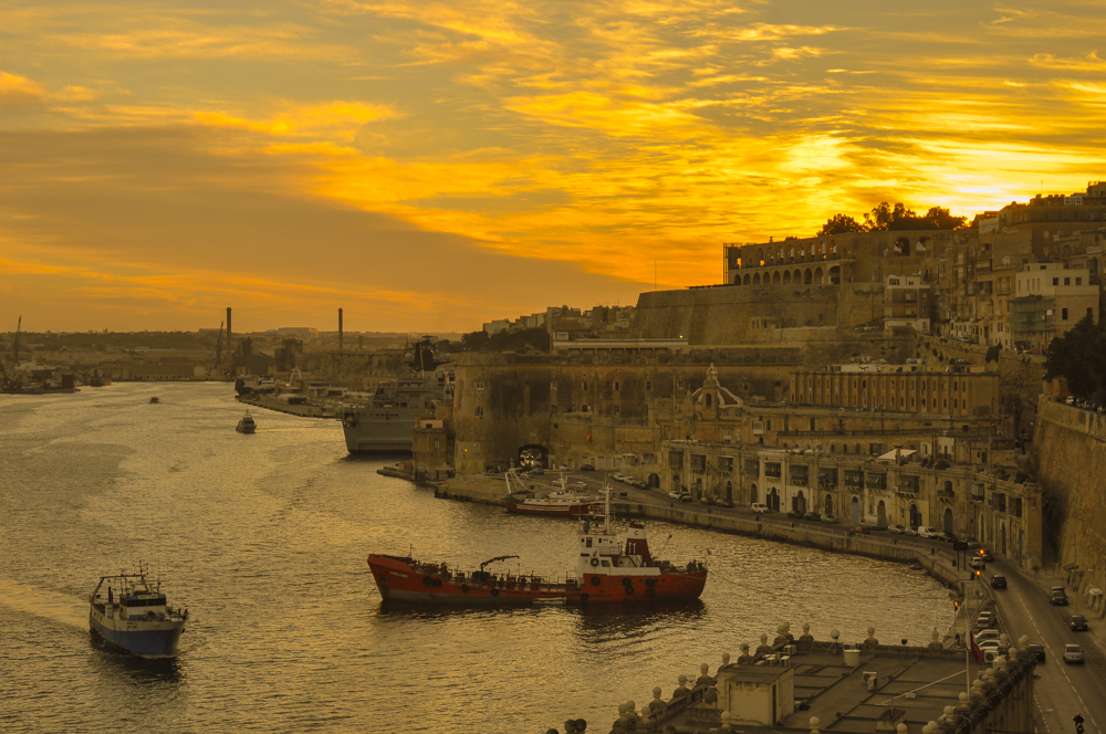 Sunset Over Valletta Travel Unpacked