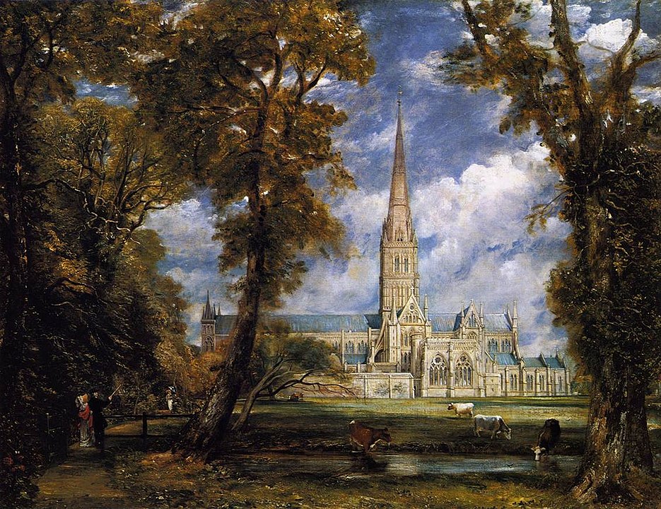 Where in the World 546 Salisbury Cathedral. Painting by Constable