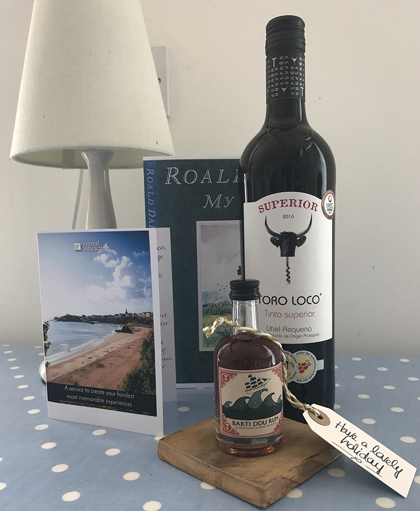 Local goodies from Coastal Cottages at Sheraton View, Tenby