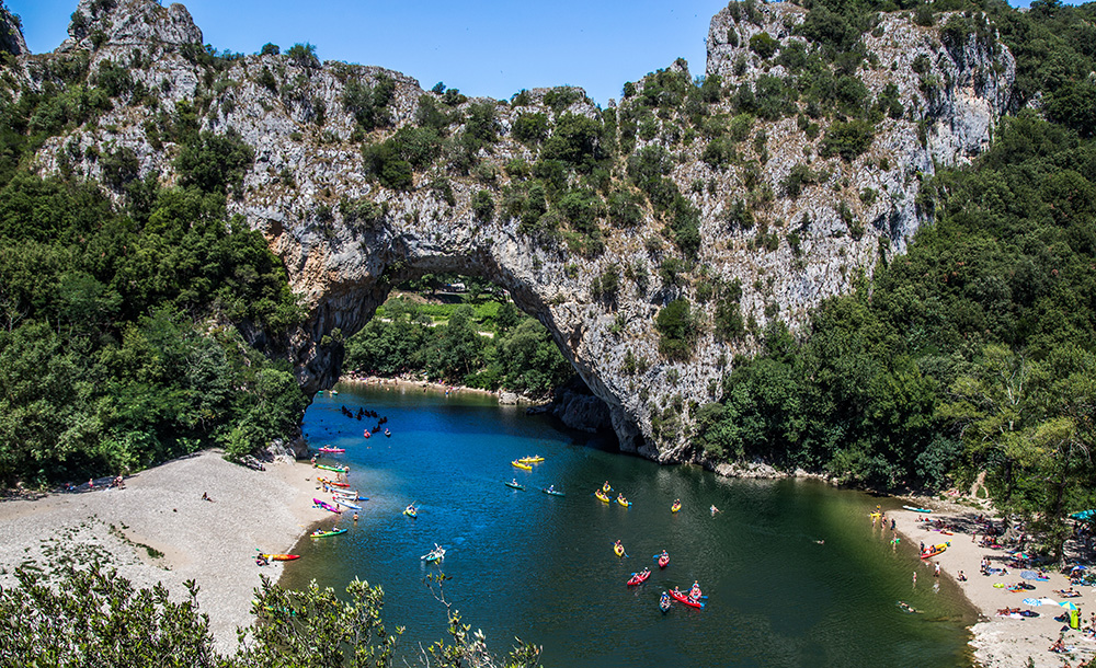 Pont d'Arc Ardeche Gorge natural limestone arch
