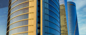 Where in the World 655 architecture blue and yellow building glass