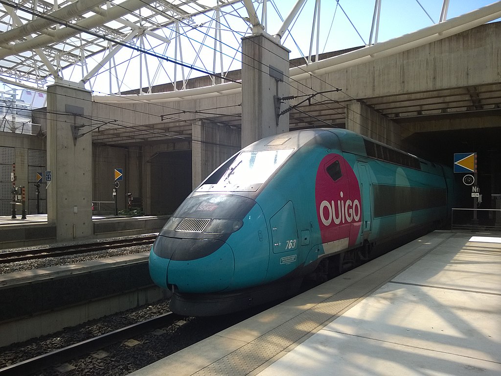 France by Rail - OuiGo train at station