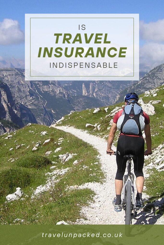Travel Insurance Pinterest mountain biker on a trail
