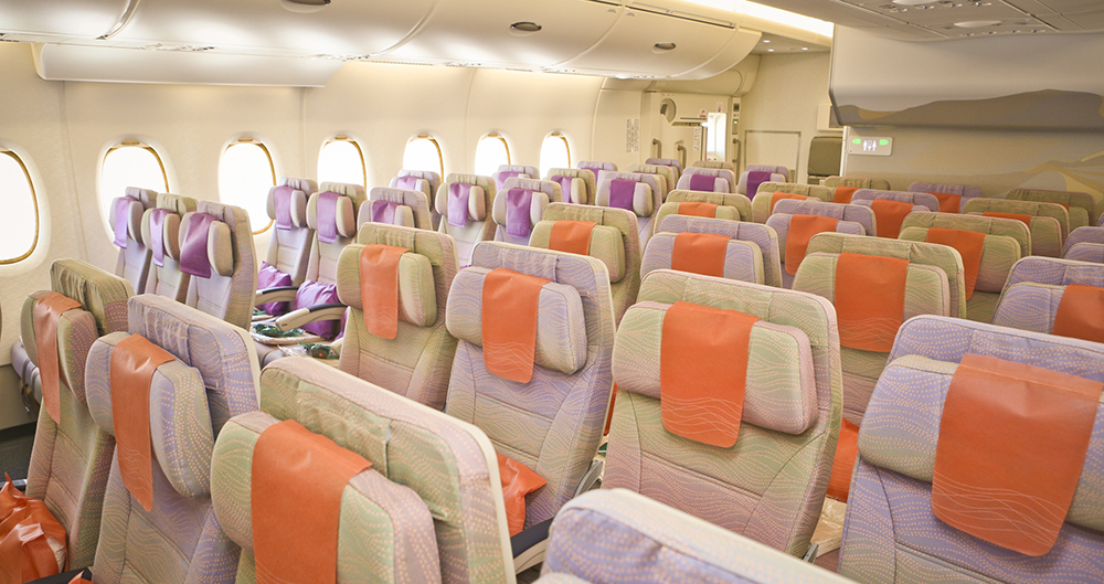 Long-haul flights - cabin interior