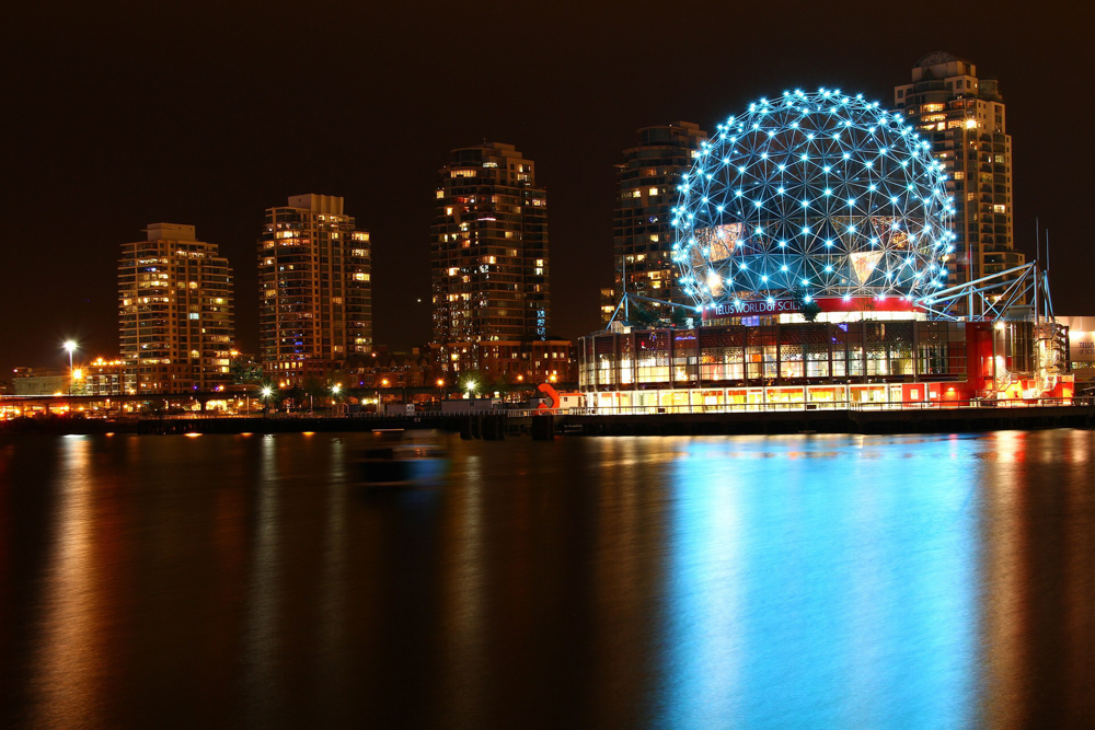 Where in the World Vancouver at night