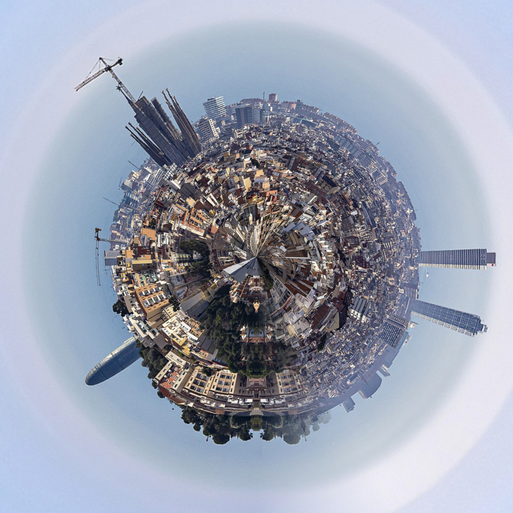 Where in the World 505 distorted city image