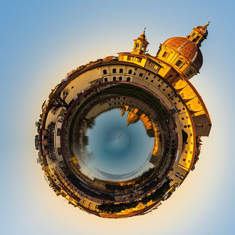 Where in the World 672 distorted city image