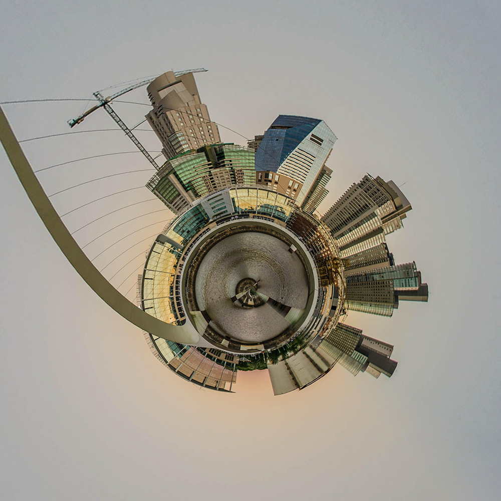 Where in the World 674 distorted city image