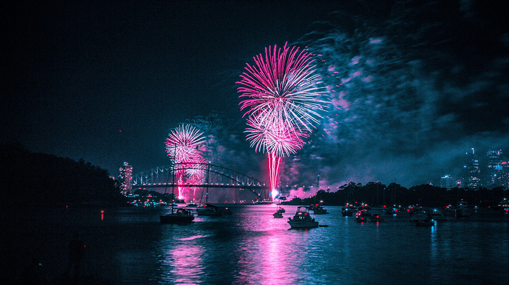 Where in the World 678 Sydney Harbour fireworks night photography