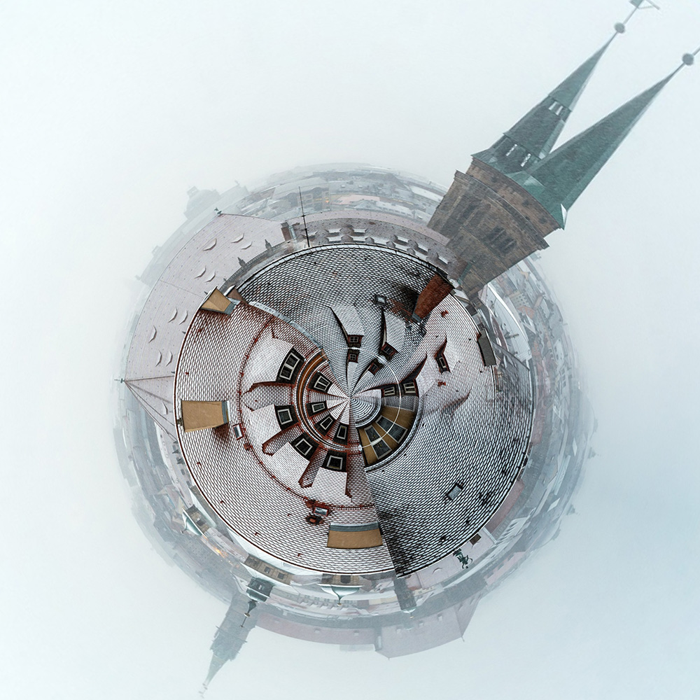 Where in the World 695 distorted city image