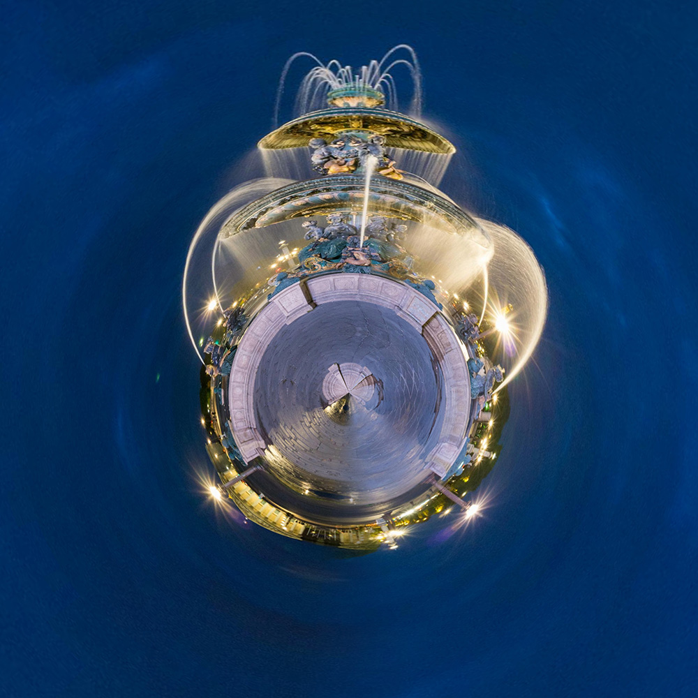 Where in the World 699 distorted city image