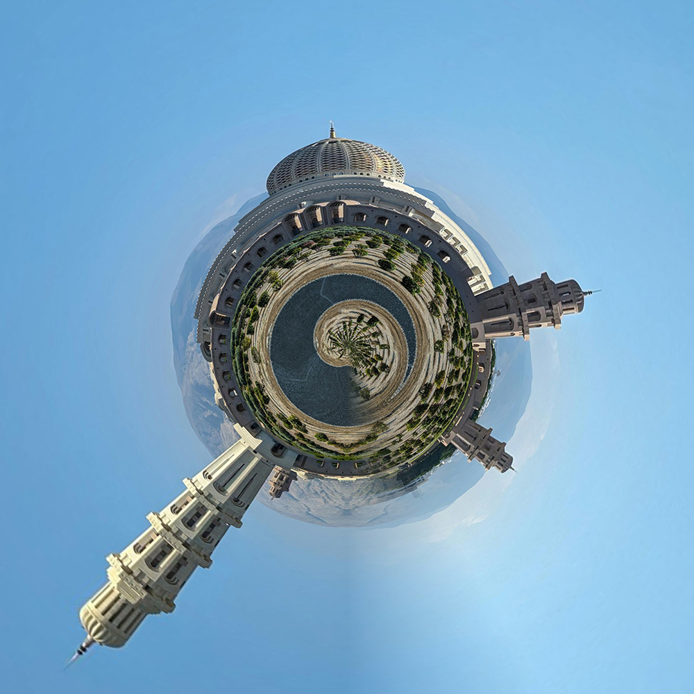 Where in the World 720 distorted city image puzzle