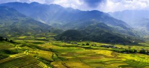 Where in the World 573 rice fields and terraces with mountains